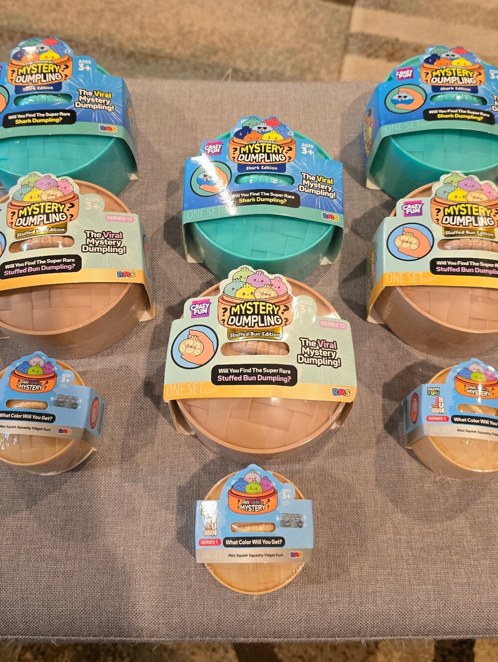 Bundle Of 1 Shark, 1 Stuffed & 1 Mini Dumpling, 3 Sets Avail, Price Is For 1 Set